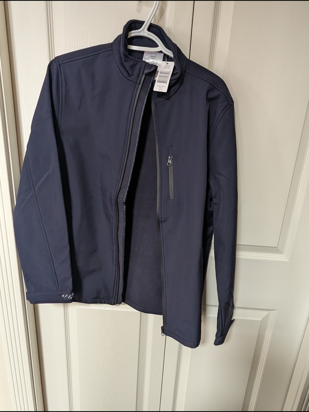 Men's Navy Lightweight Softshell Jacket - Unbranded